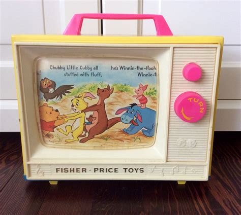 vintage metal winnie the pooh in the music box|winnie the pooh toy box.